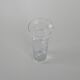 Glass vase, Danish design, 1970s, manufacturer: Holmegaard