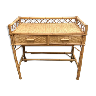 Rattan desk