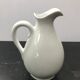 Former Longchamps white porcelain pitcher - vintage roses decor