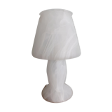 Mushroom-shaped glass lamp