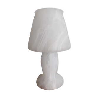 Mushroom-shaped glass lamp