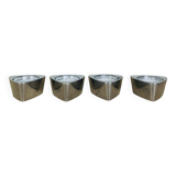 4 bougeoirs triangle aluminium, Ikéa