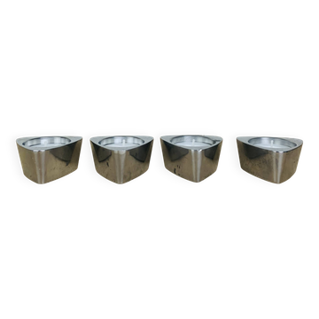 4 bougeoirs triangle aluminium, Ikéa