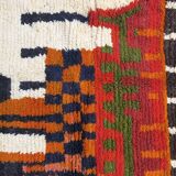 Unique orange Moroccan rug, 150/250cm