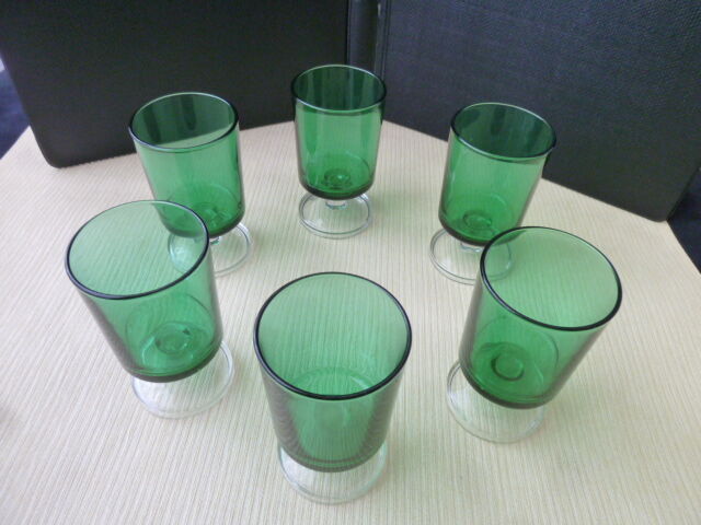 Set of 6 wine glasses Model Cavalier from Luminarc 70s