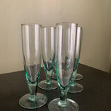 Flûtes à champagne en verre