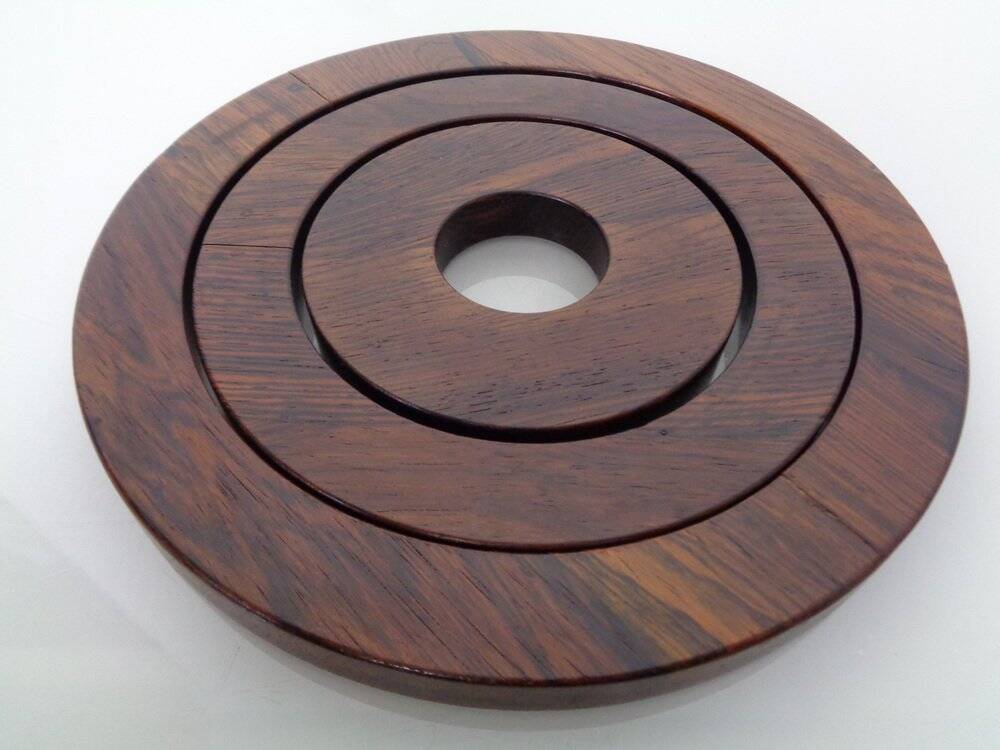 Danish Rosewood Coasters, 1960s, Set of 3
