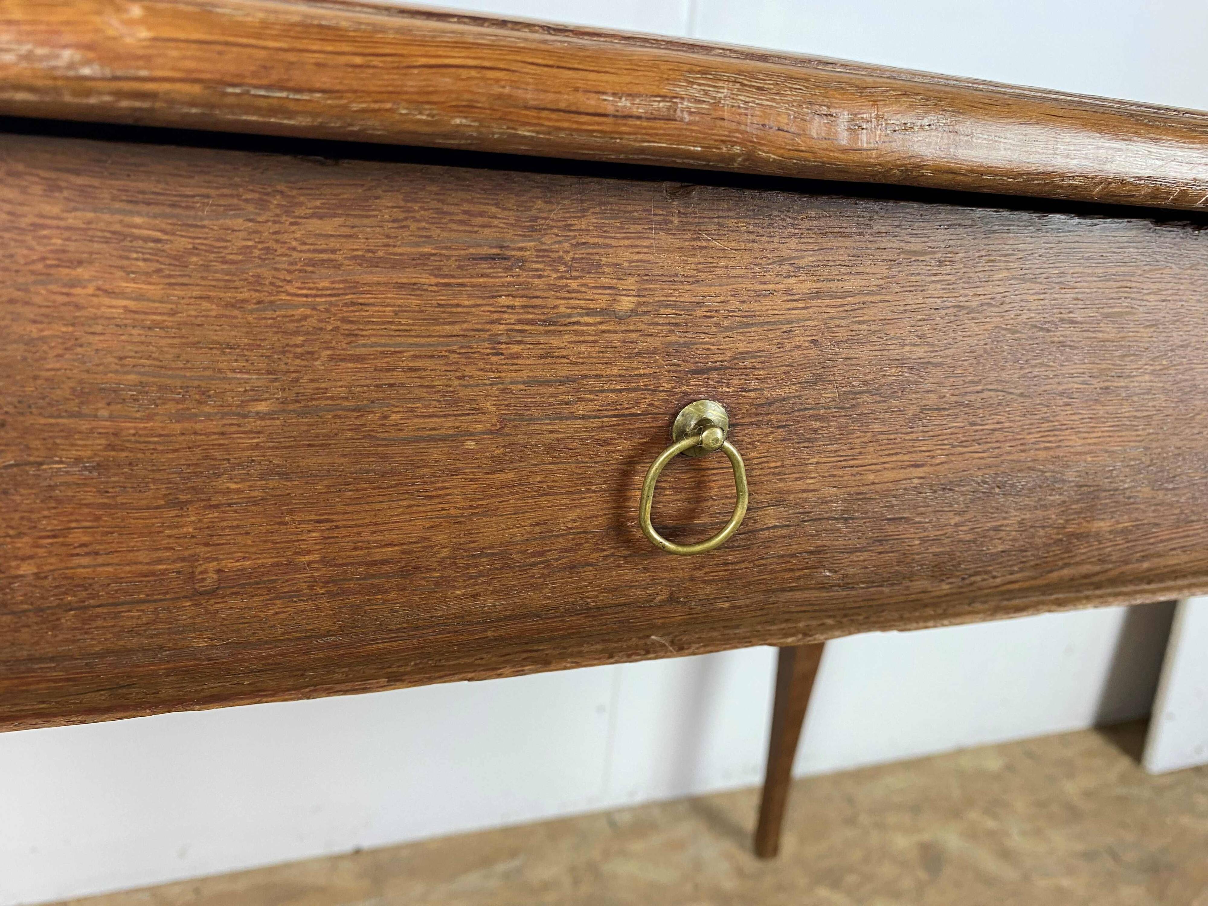 One drawer desk in solid oak 1900