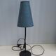 Table lamp, wrought iron, curved foot