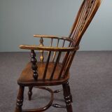 Antique English Windsor chair, high backrest, 18th century
