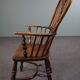 Chaise Windsor anglais antique, dossier haut, 18ème siècle