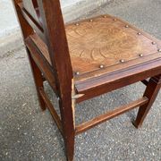 3 chaises art déco Luterma Estonie 1950