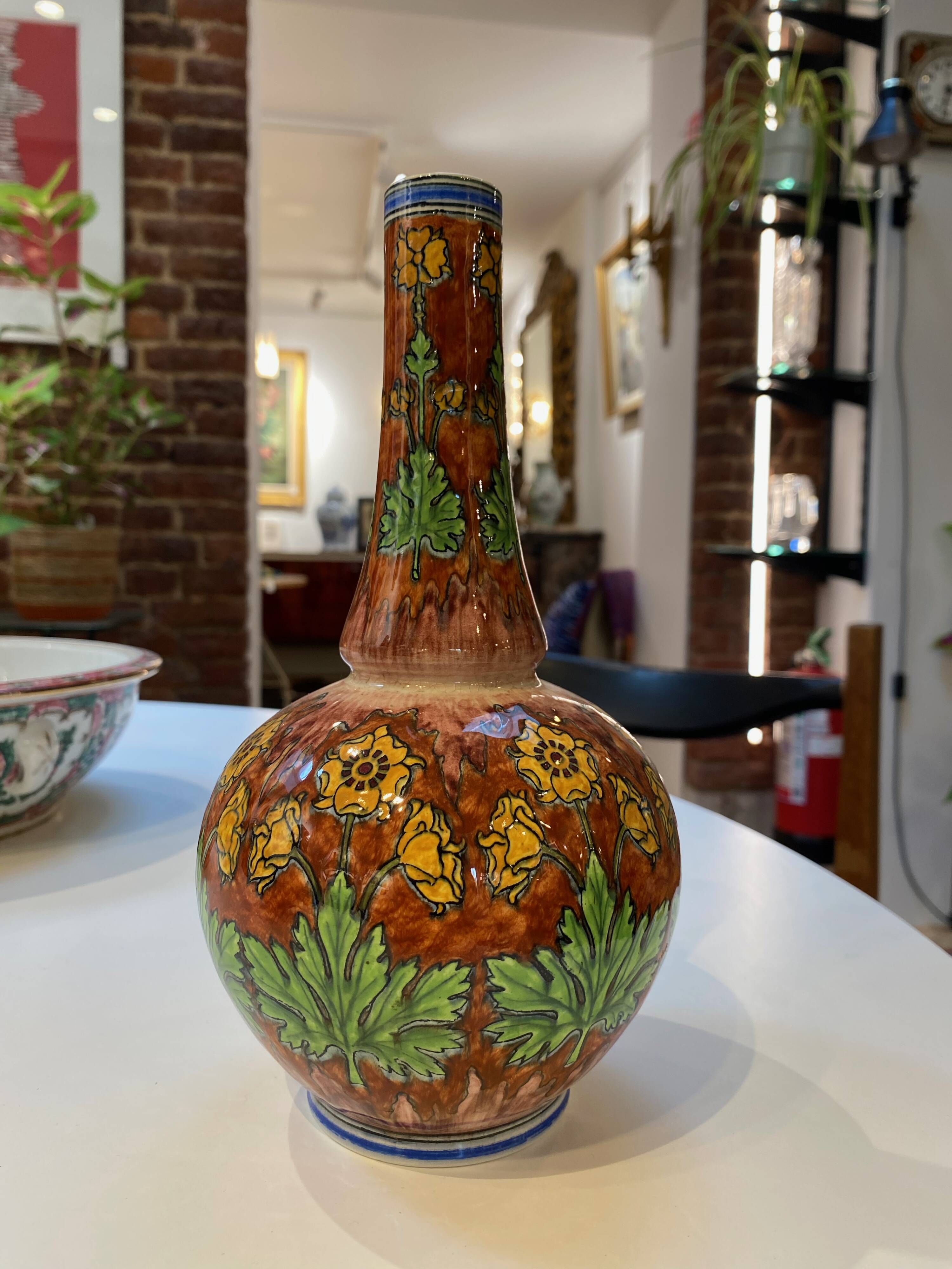 Soliflore vase Boch Frères Keramis