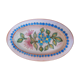 Oval ceramic dish Signed
