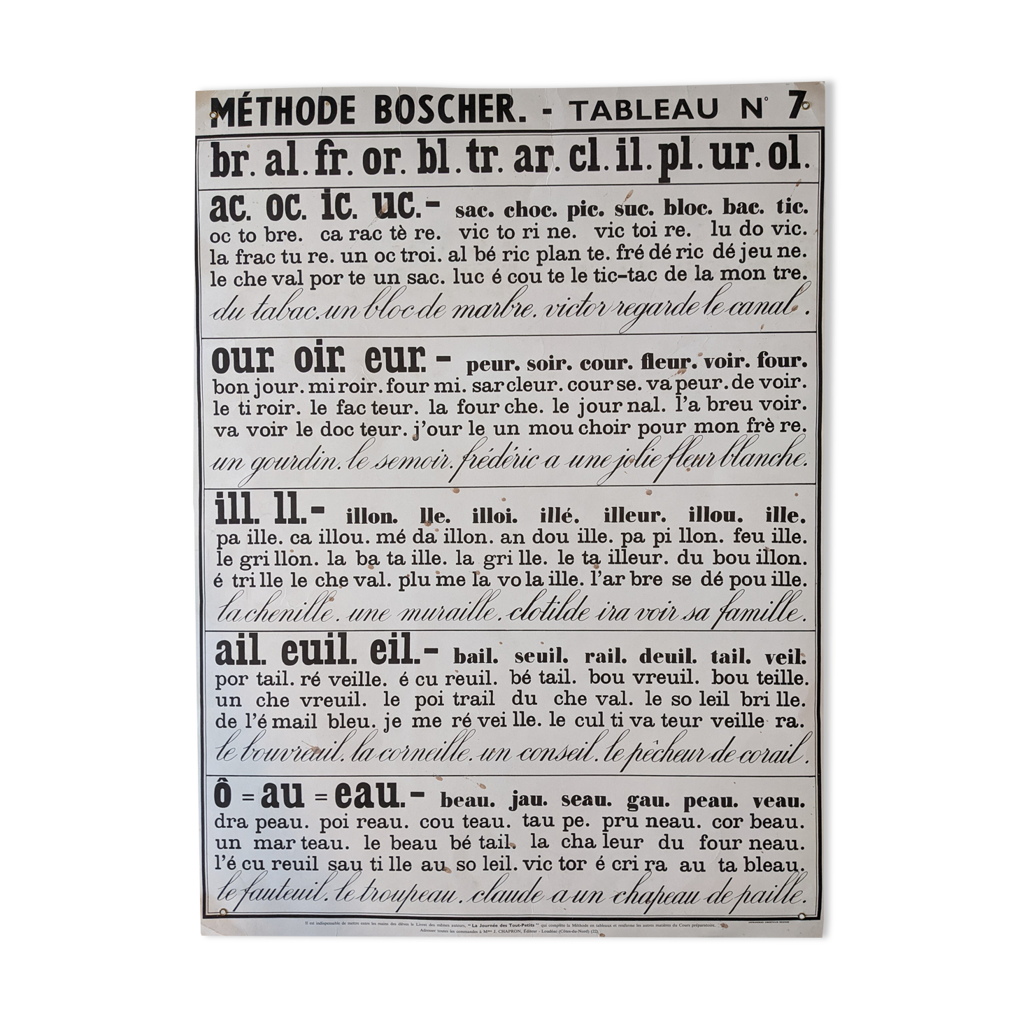 Vintage antique poster