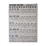 Affiche ancienne vintage lettres