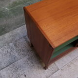 Two-door teak storage unit from the 1960s