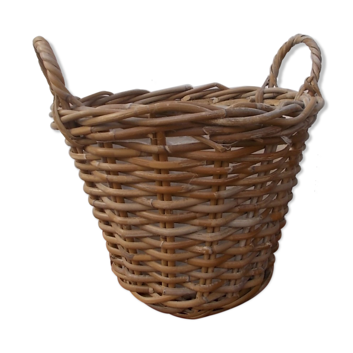 Willow cache pot with handles