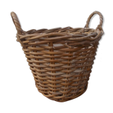Wicker pot cover with handles