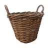 Wicker pot cover with handles