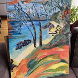 Exotic landscape signed