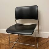 Set of 2 David Rowland black chairs / 40/4