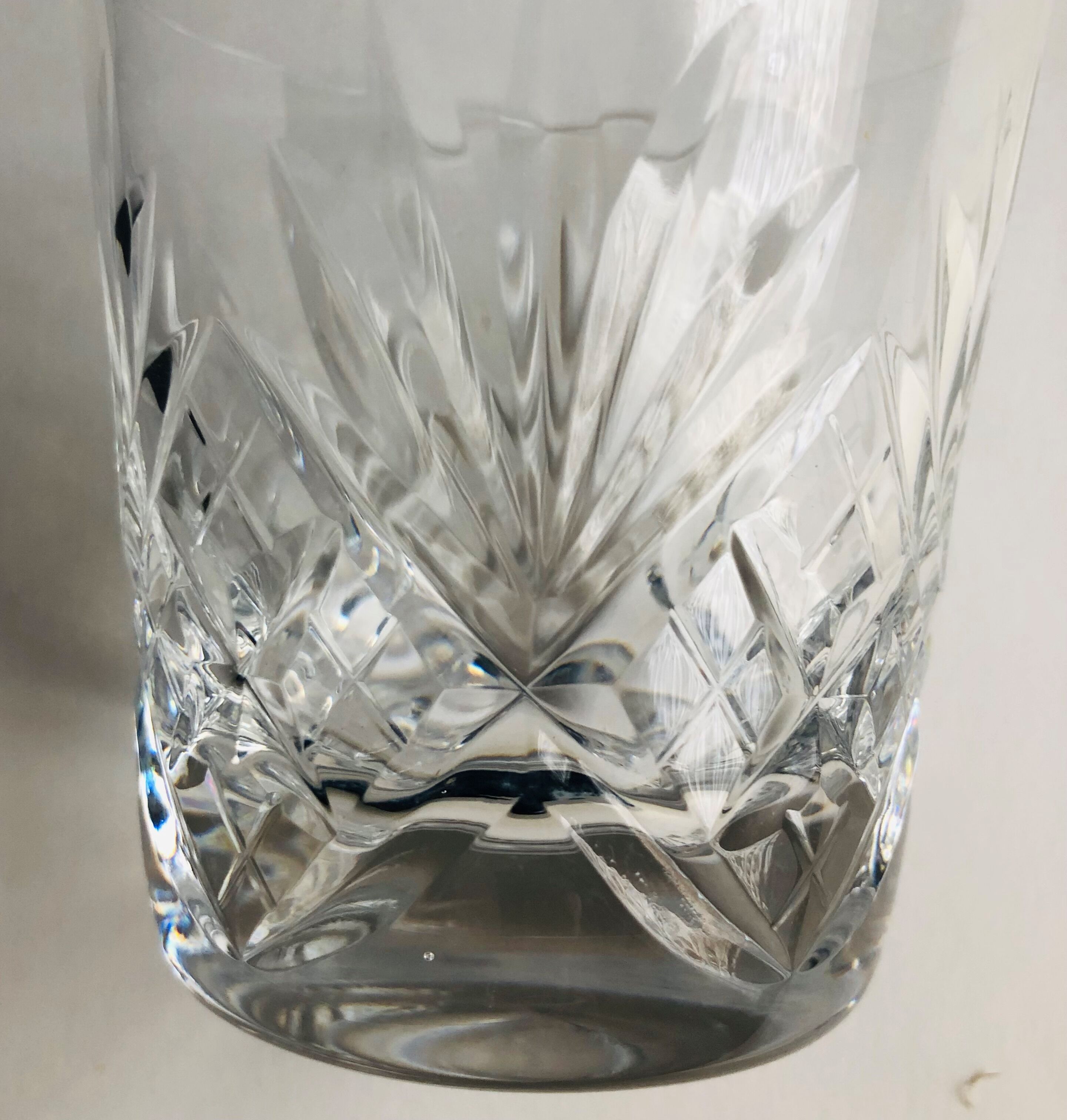 6 Whisky glasses in cut crystal of Saint Louis chantilly model