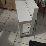 Foldable dessert table TOBIA by CIATTI vintage white lacquer design ITALY