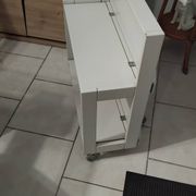 Desserte pliante TOBIA par CIATTI laqué blanc vintage design ITALIE
