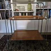 Vintage chrome & Formica folding dessert table from the 70s.
