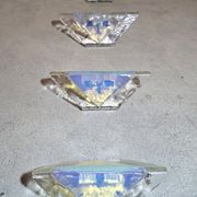 Carlo Nason for A.V. Mazzega (attributed), set of 4 glass wall lights.