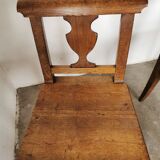 Paire de chaises en chêne brut