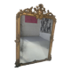 Louis XV style mirror in wood and gilded stucco, 19th century