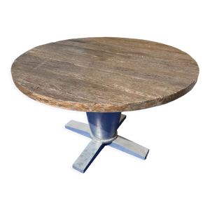 Table ronde industrielle - aluminium