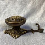 Coat hooks with knob and double brass hooks
