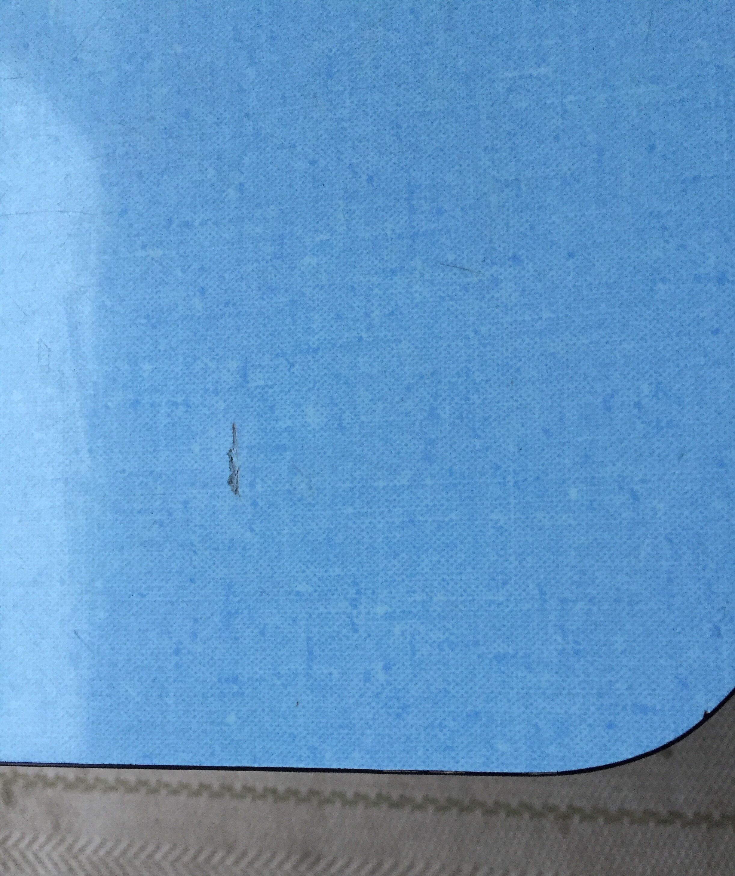 Steplady stepladder formica sky blue, 60/70s