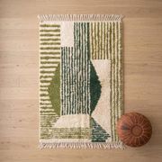 Handwoven natural wool rug 150/250 cm