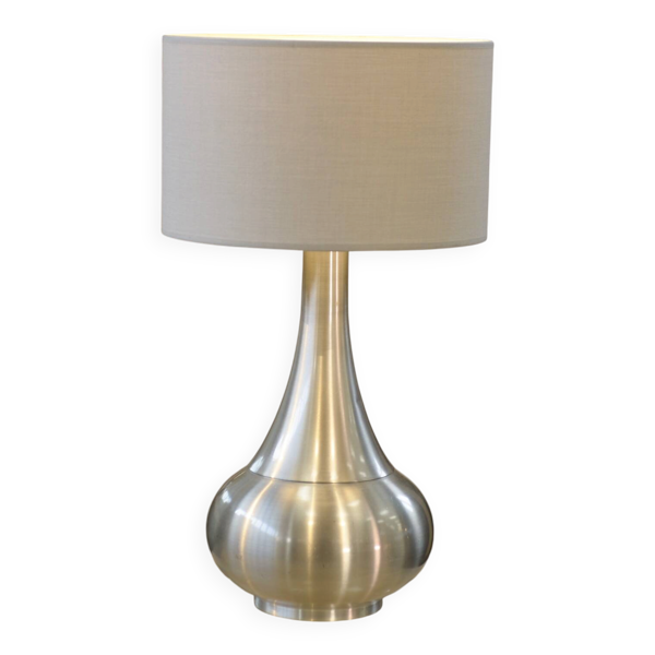 Lampe design en aluminium brossé 1970’s