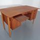Vintage Danish Curved Teak Desk, 1960s