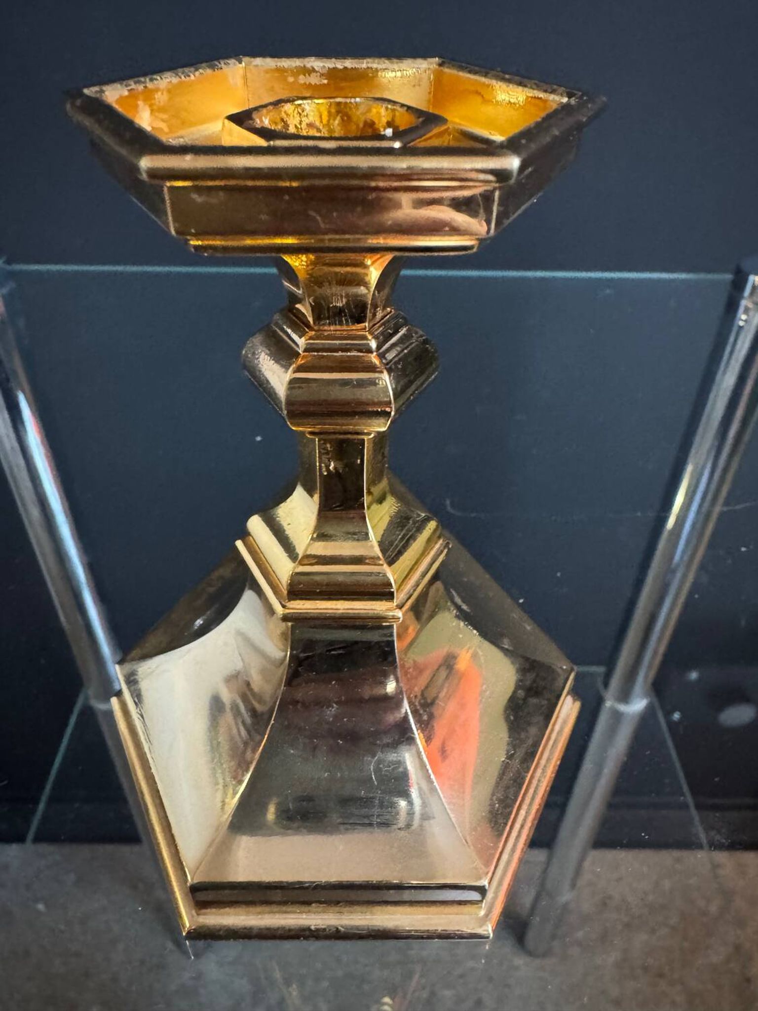 Golden Nagel candlestick from the 1970s.