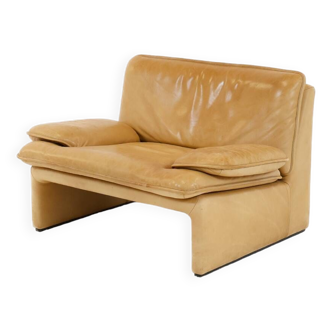 Cognac Leather Armchair by De Sede 1980s