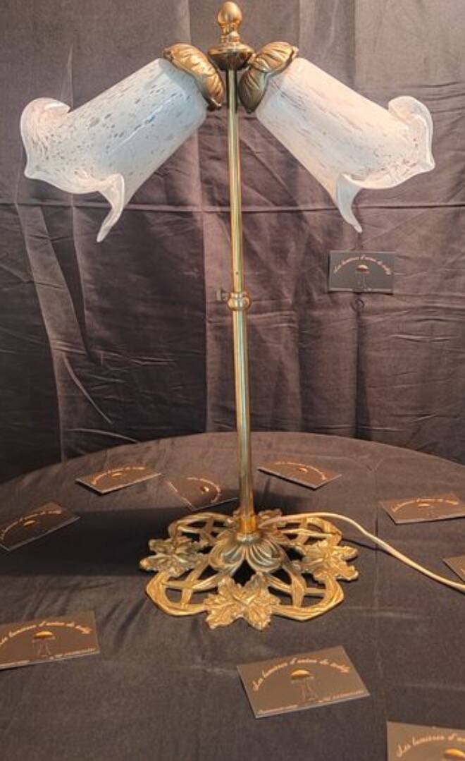 Art Nouveau lamp from Finland, tulips, art from France