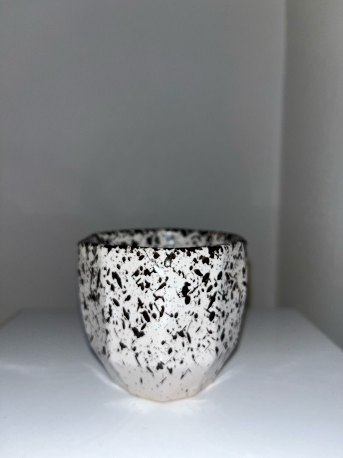 6 speckled ceramic coffee cups