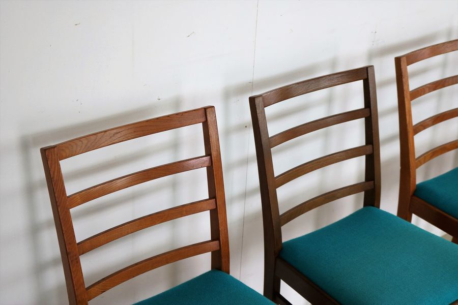 Ensemble de 6 chaises à manger danoises 1960