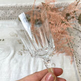8 Crystal D'Arques red wine glasses model "VERSAILLES"