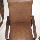 Paire de fauteuils en skaï de 1960