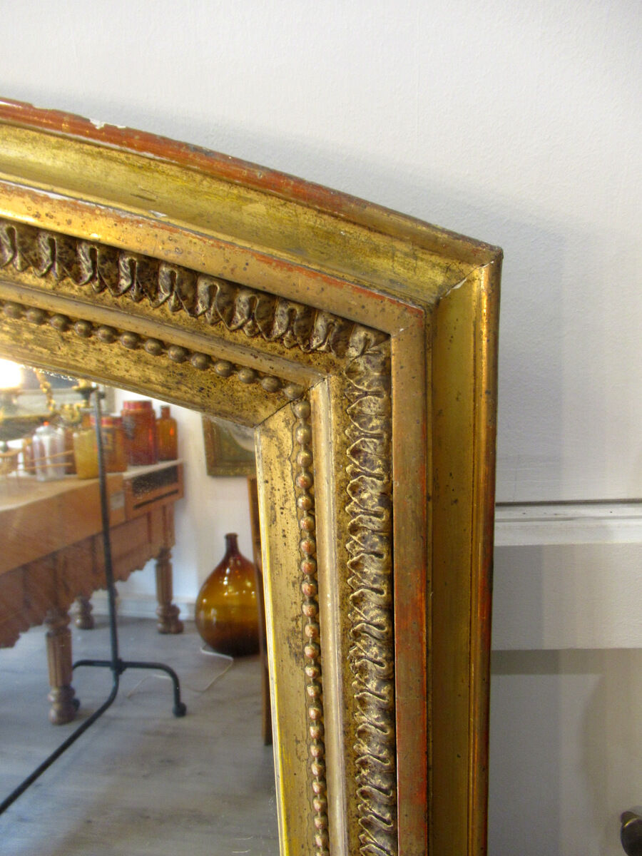 Mirror restoration, gilded