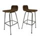 Set of 4 vintage bar stools Dirk van Sliedregt Rohe Noordwolde 1960's