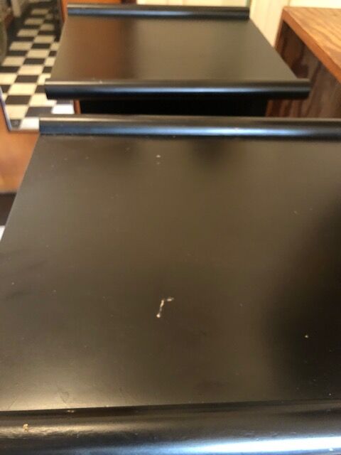 Black bedsides