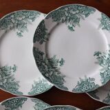 Service de 13 assiettes plates modèle "Sylvia" – Faïencerie d’Onnaing